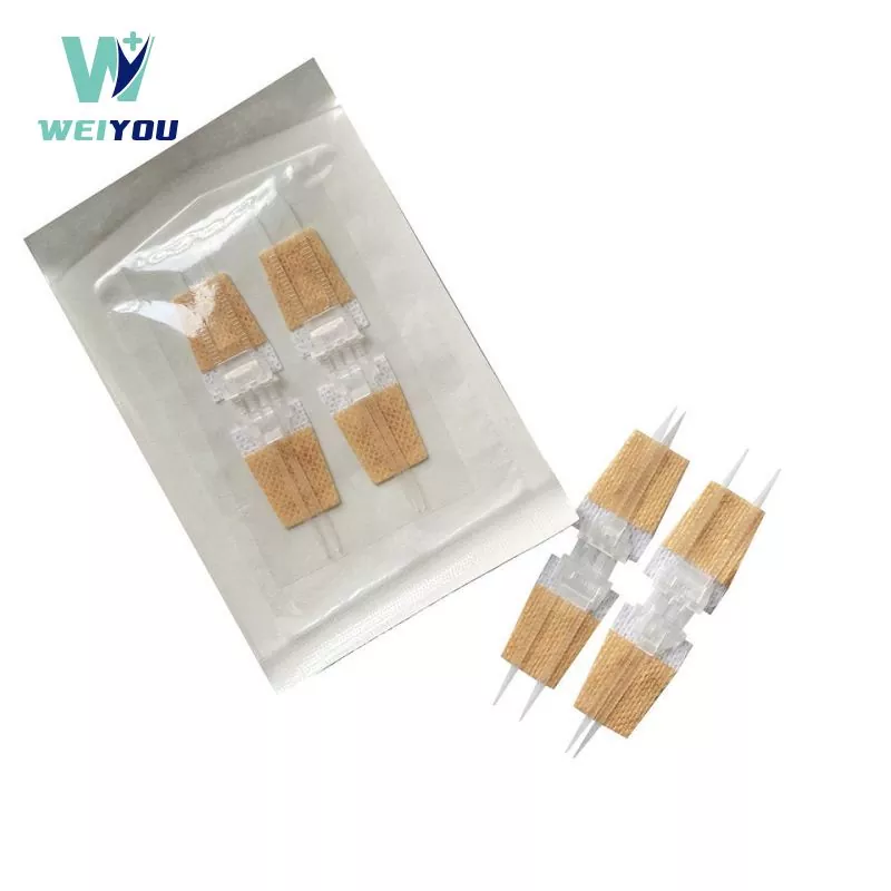 ဆေးဘက်ဆိုင်ရာ ခွဲစိတ်ခန်းသုံး Sterile Adhesive Emergency Wound Closures strips များ